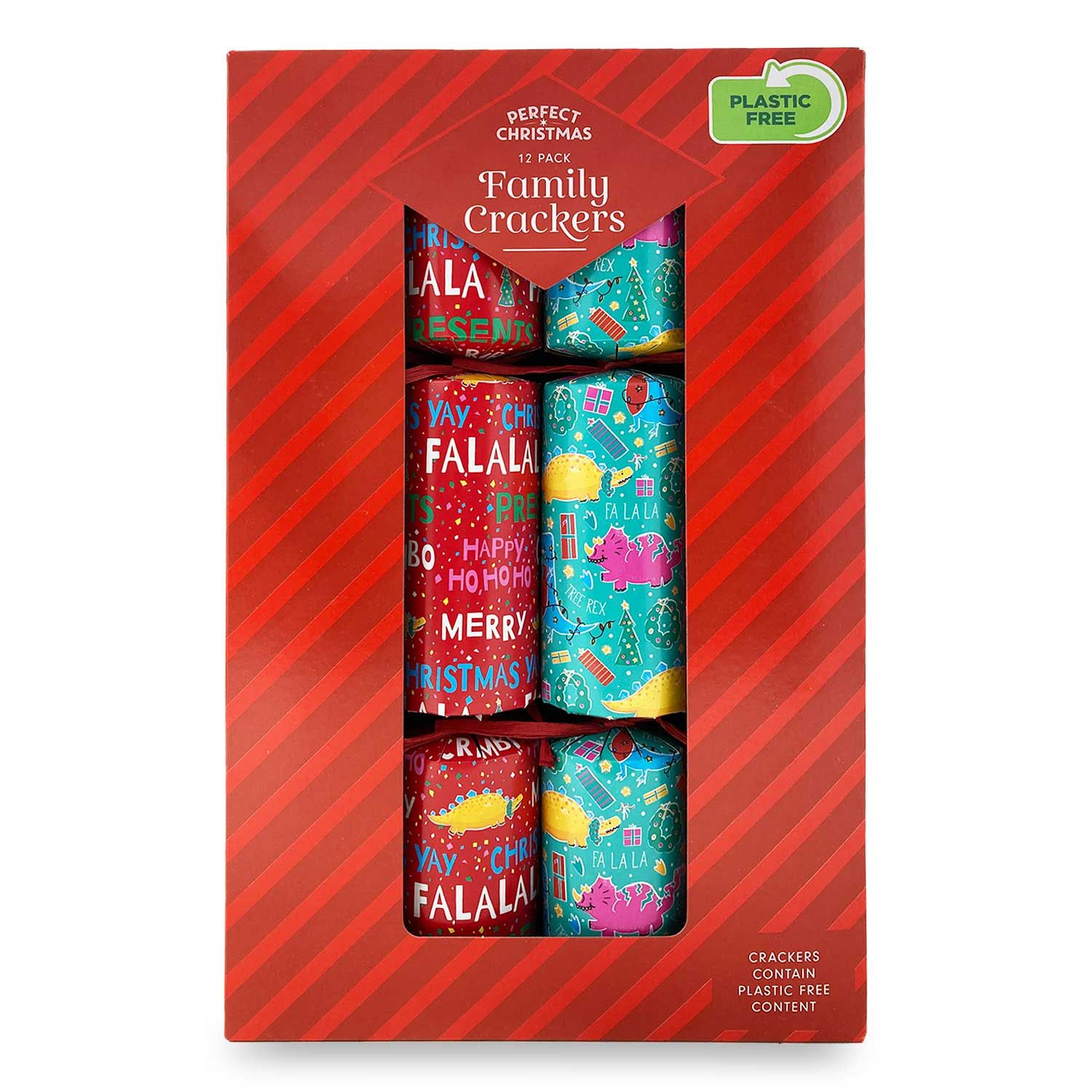 Text Christmas Crackers 12 Pack Perfect Christmas